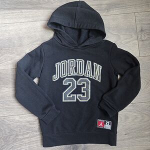 Jordan Brand Black Hoodie 4T – Jordan 23 Graphic, Cotton Blend, Jumpman Logo